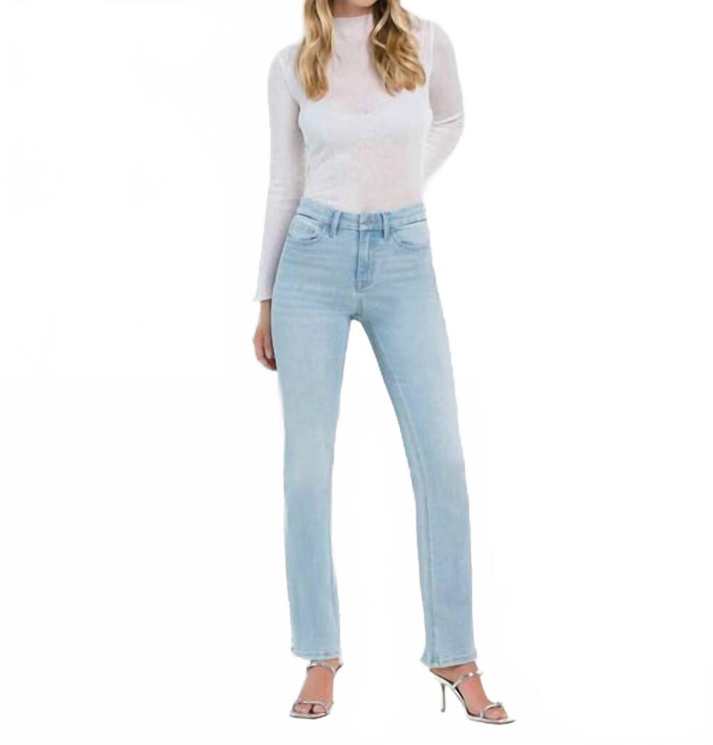 NEW FLYING MONKEY well connected high rise distressed hem bootcut jeans in light
